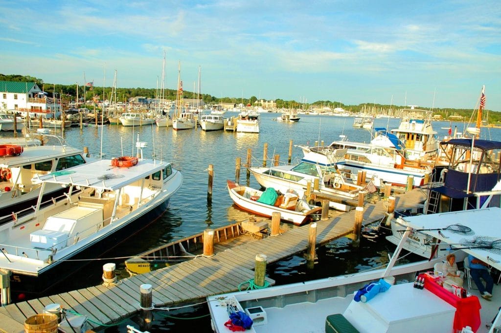 harbor near the chesapeake bay maritime museum